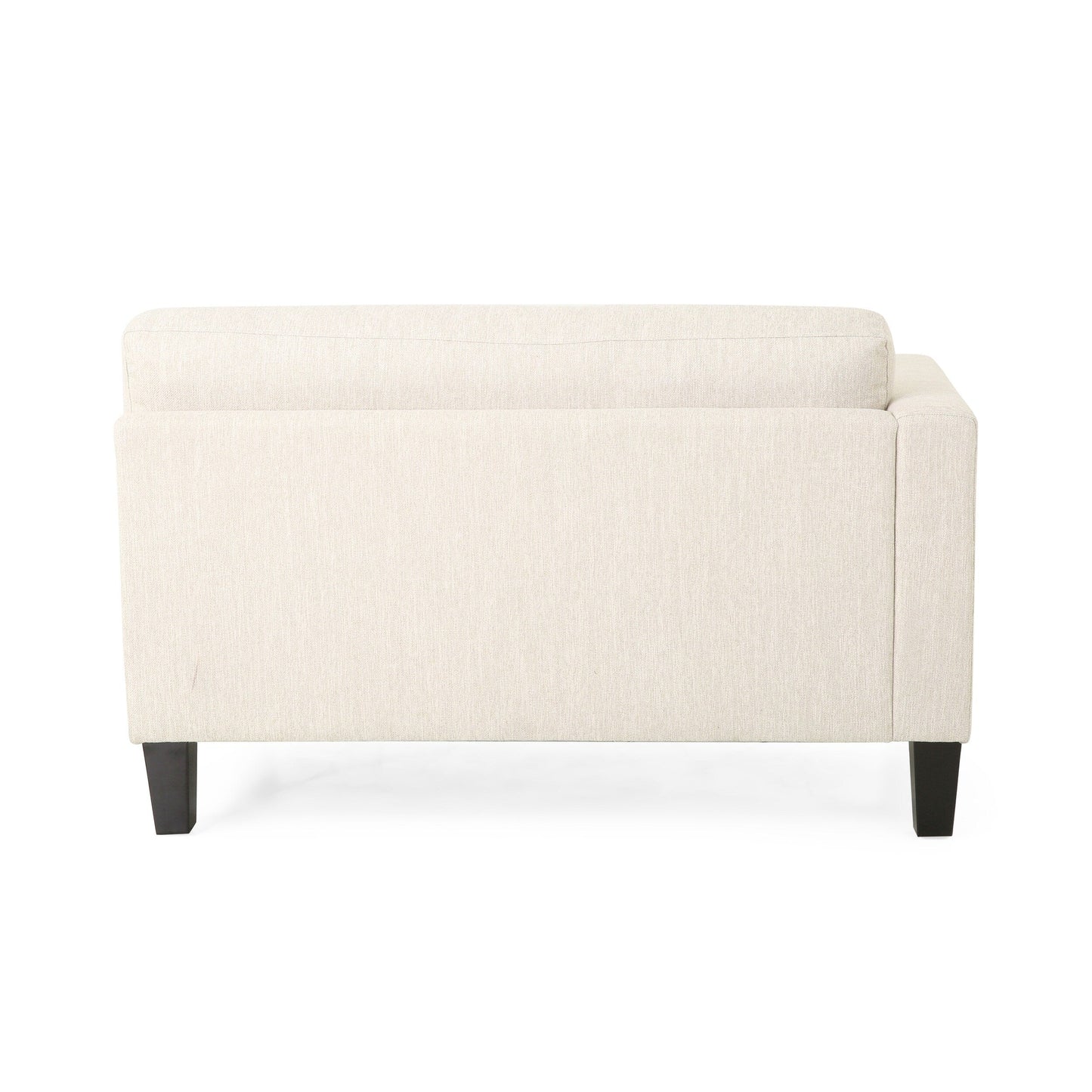 Modern 101 3-seater Sofa with Wood Legs and Two Pillows for Living Room