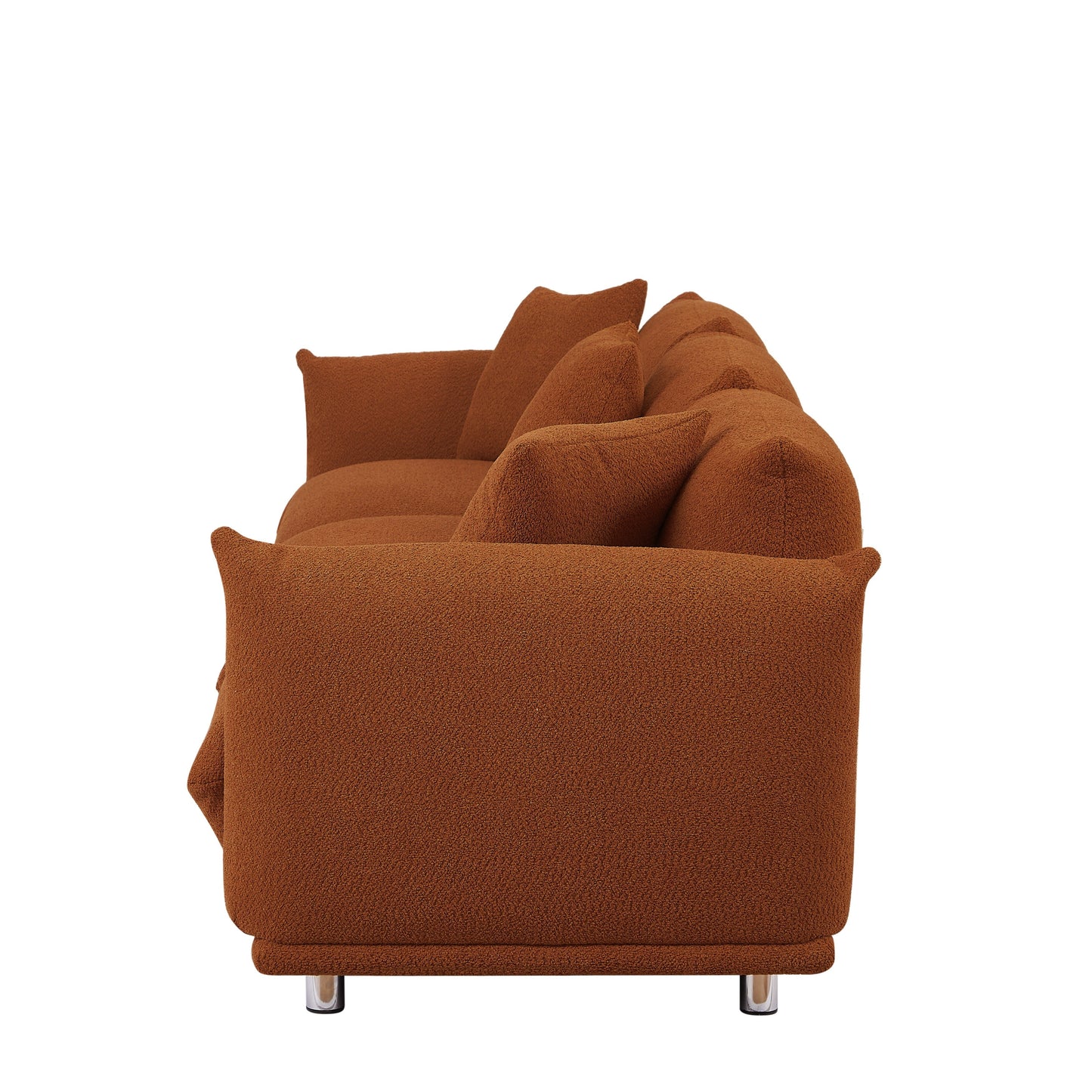 Modern 111 Oversized 3-seater Sofa with Metal Legs and Solid Wood Frame for Living Room