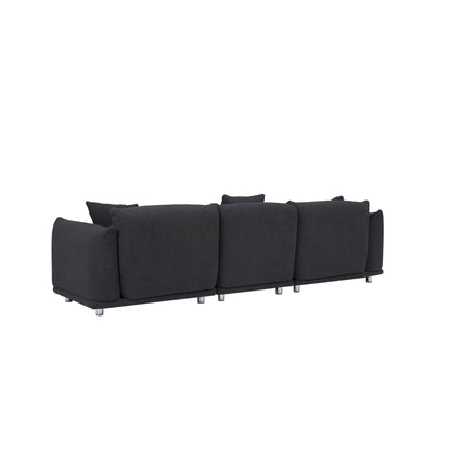 Modern 111 Oversized 3-seater Sofa with Metal Legs and Solid Wood Frame for Living Room