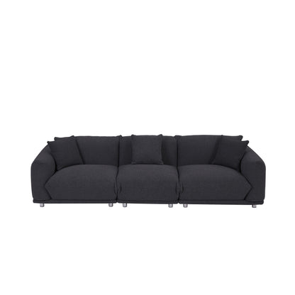 Modern 111 Oversized 3-seater Sofa with Metal Legs and Solid Wood Frame for Living Room