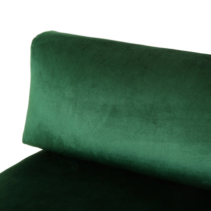 Modern 111 Velvet 4 Seat Sofa with Metal Legs and Sturdy Wood Framefor Living Room