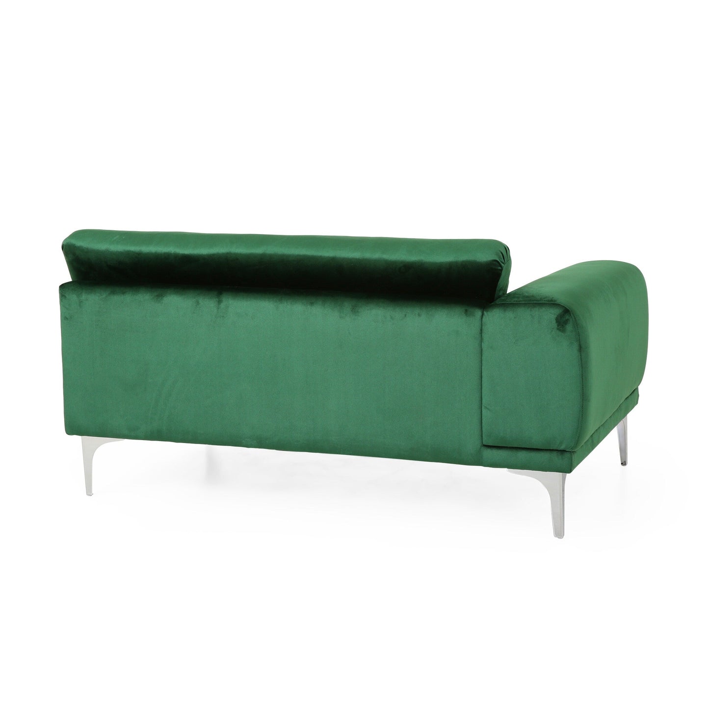 Modern 111 Velvet 4 Seat Sofa with Metal Legs and Sturdy Wood Framefor Living Room