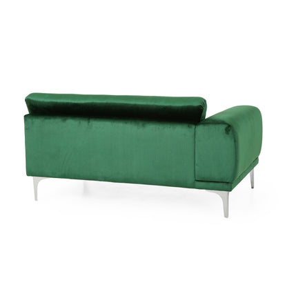 Modern 111 Velvet 4 Seat Sofa with Metal Legs and Sturdy Wood Framefor Living Room