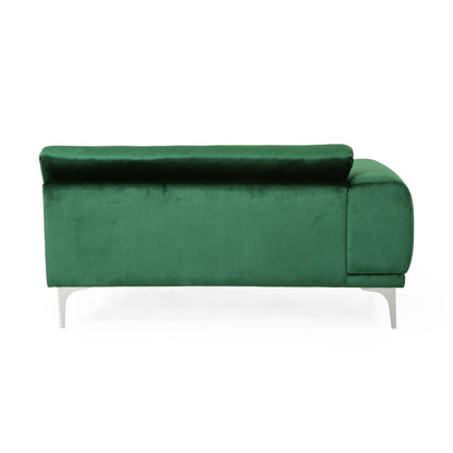 Modern 111 Velvet 4 Seat Sofa with Metal Legs and Sturdy Wood Framefor Living Room
