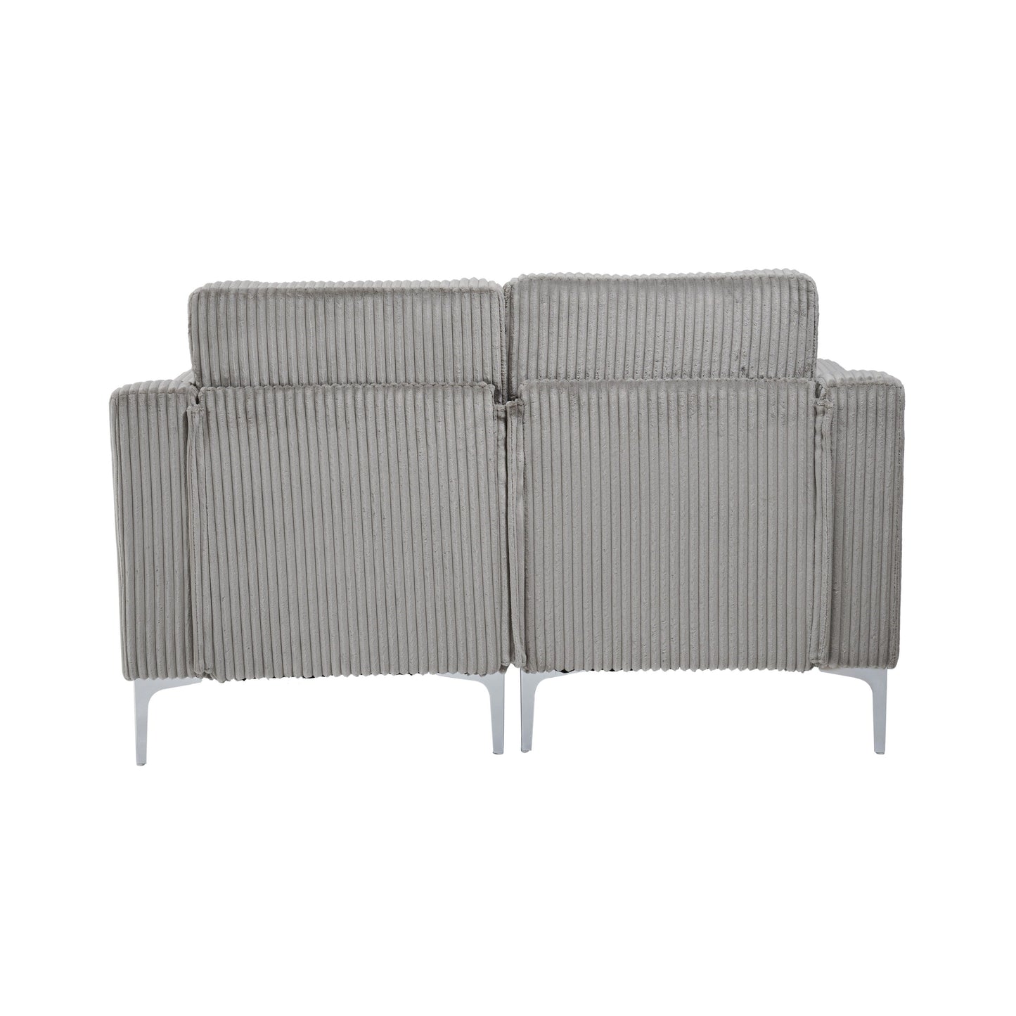 Modern 2-Seat Modular Sectional Sofa Corduroy Armchair Couch for Living Room Office