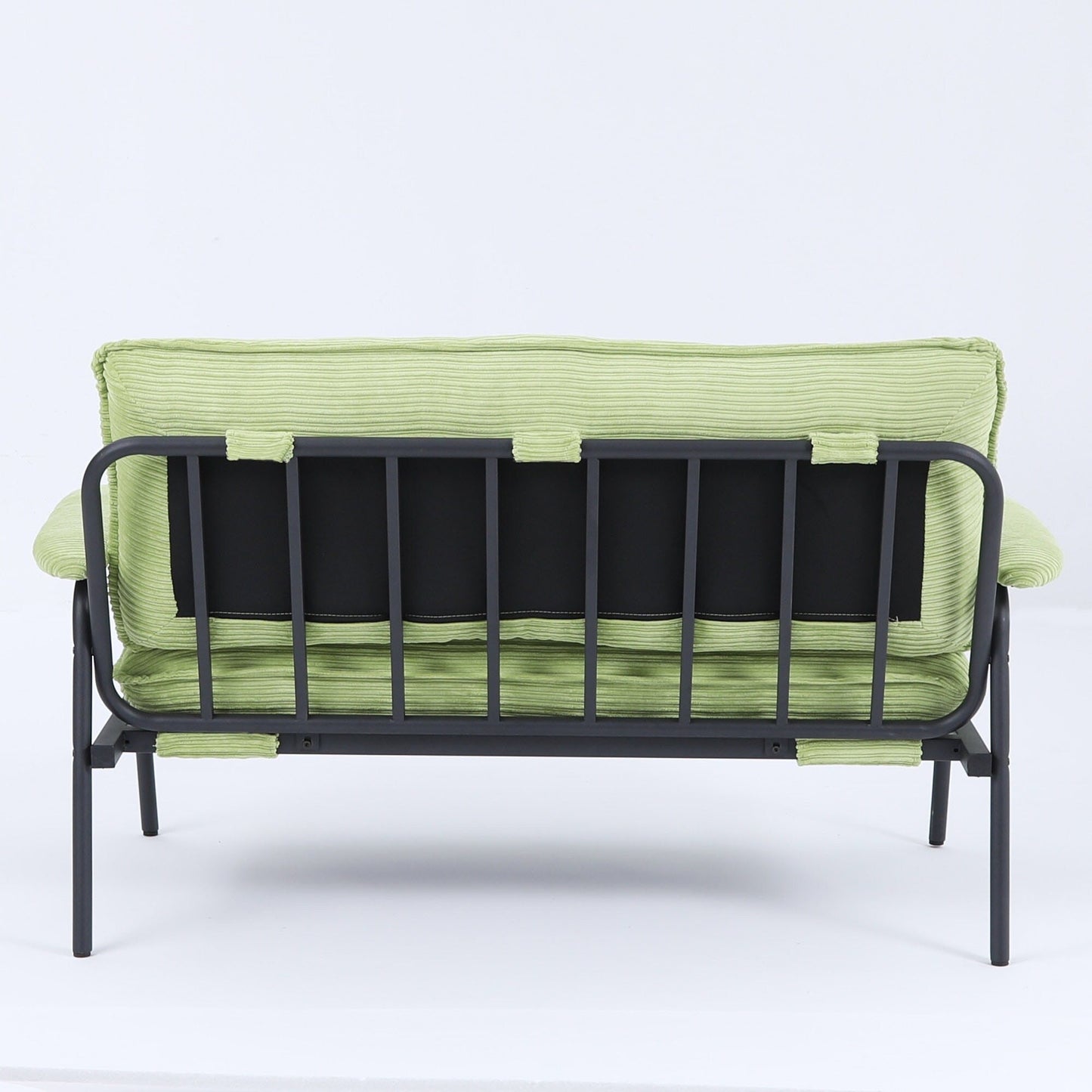 Modern 2-Seater Sofa 53 Inch Compact Size Metal Frame Polyester Blend for Apartment Living Room