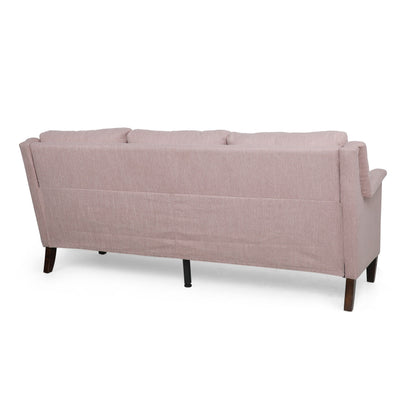 Modern 76.5 3-seater Sofa with Birch Wood Legs and Plush Seating for Living Room
