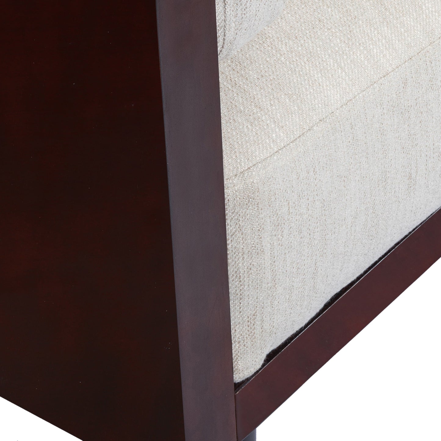 Modern 77.25 3-seater Sofa with Wood Legs and Exposed Wood Frame for Living Room