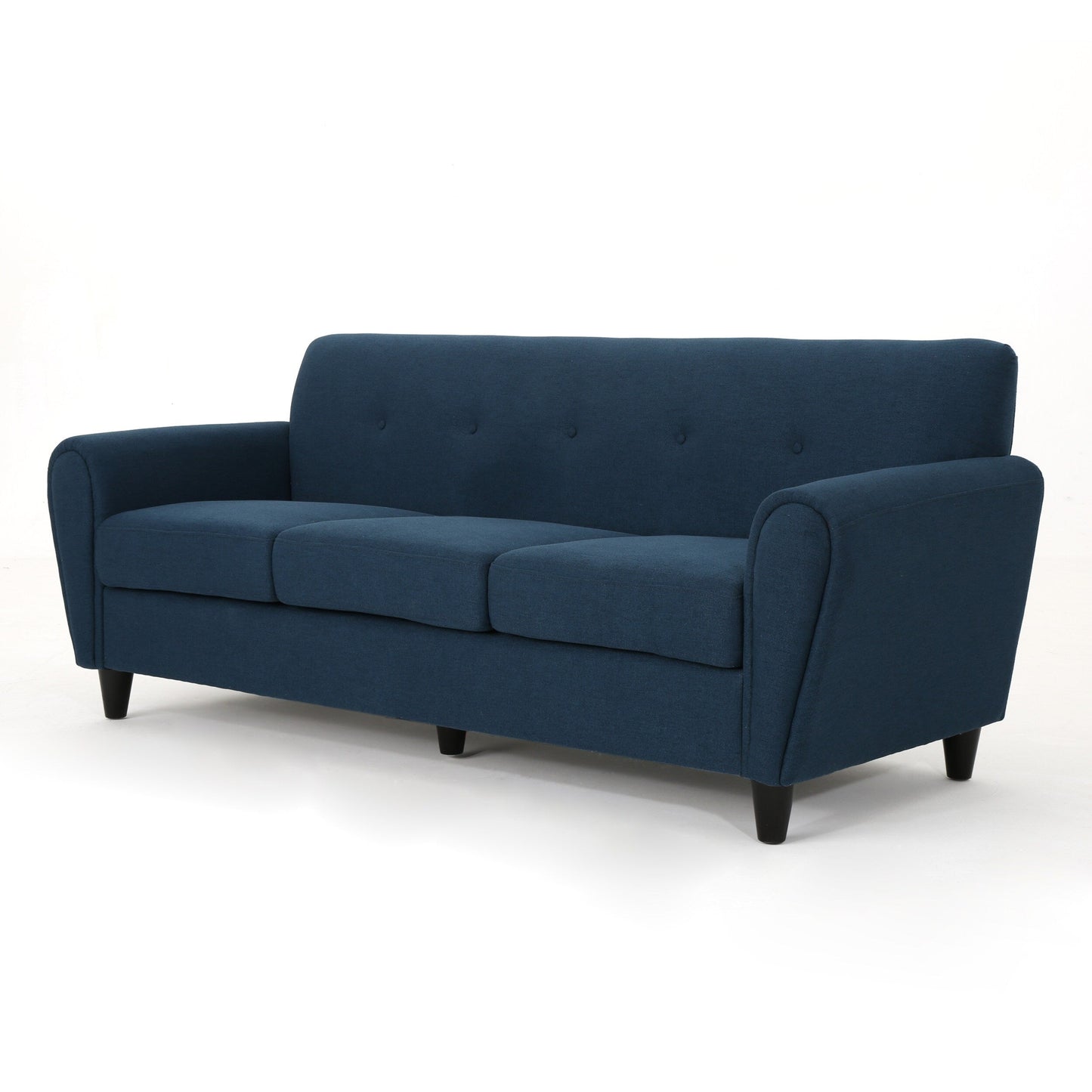 Modern 78.5 3-seater Sofa with Wood Legs and Plywood wooden frame for Living Room