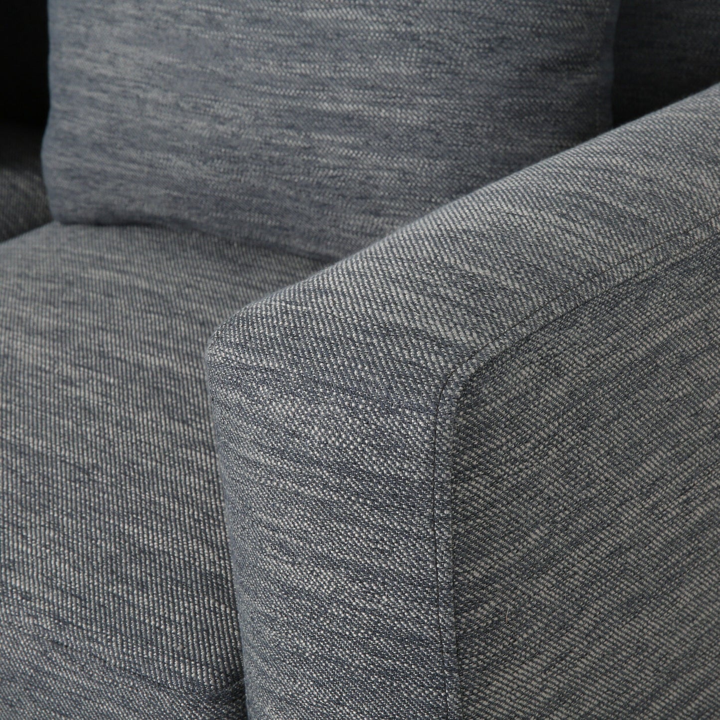 Modern 80 3-seater Sofa with Wood Legs and Matching Pillows for Living Room