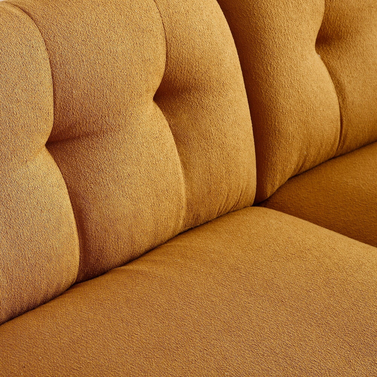 Modern 81.48 Teddy 3-seater Deep Seat Sofa with Wooden Legs and Upholstered for Living Room