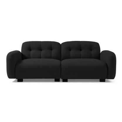 Modern 81.48 Teddy 3-seater Deep Seat Sofa with Wooden Legs and Upholstered for Living Room