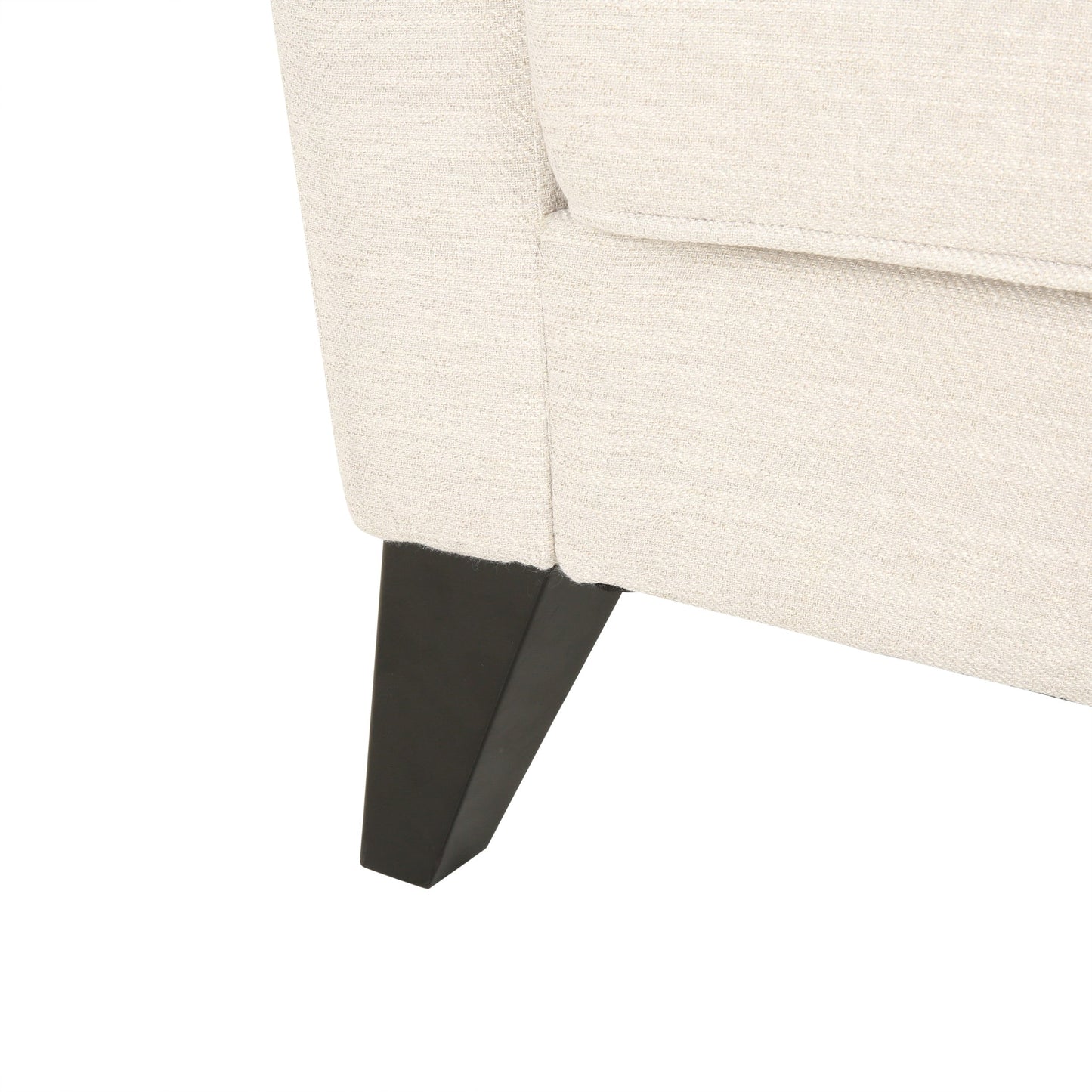 Modern 82.5 3-seater Sofa with Birch Wood Legs and Side Pillows for Living Room
