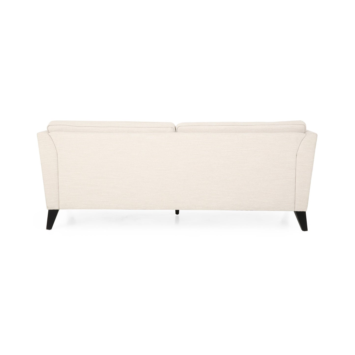 Modern 82.5 3-seater Sofa with Birch Wood Legs and Side Pillows for Living Room