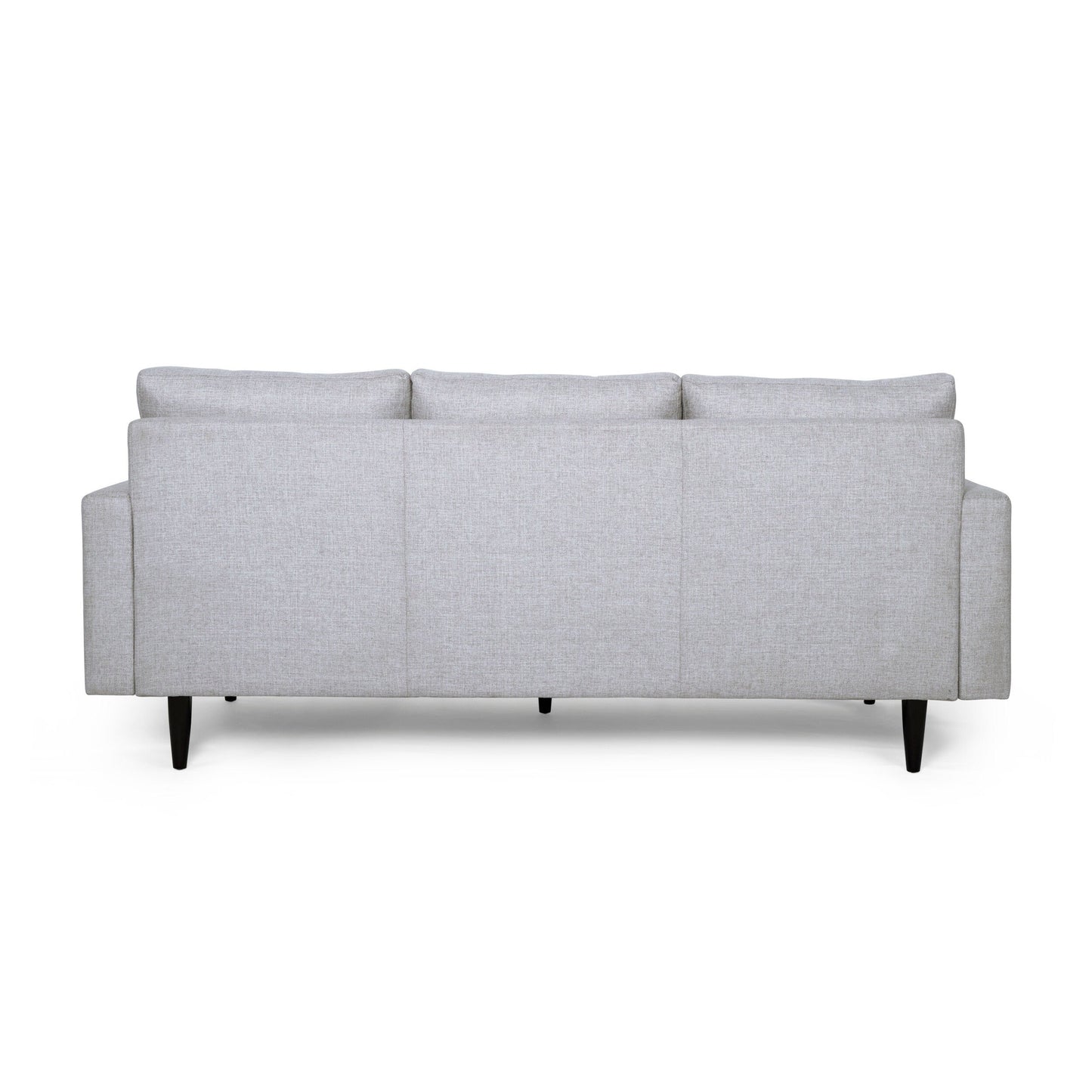Modern 82.75 Button Tufted 3-seater Sofa with Birch Wood Legs for Living Room