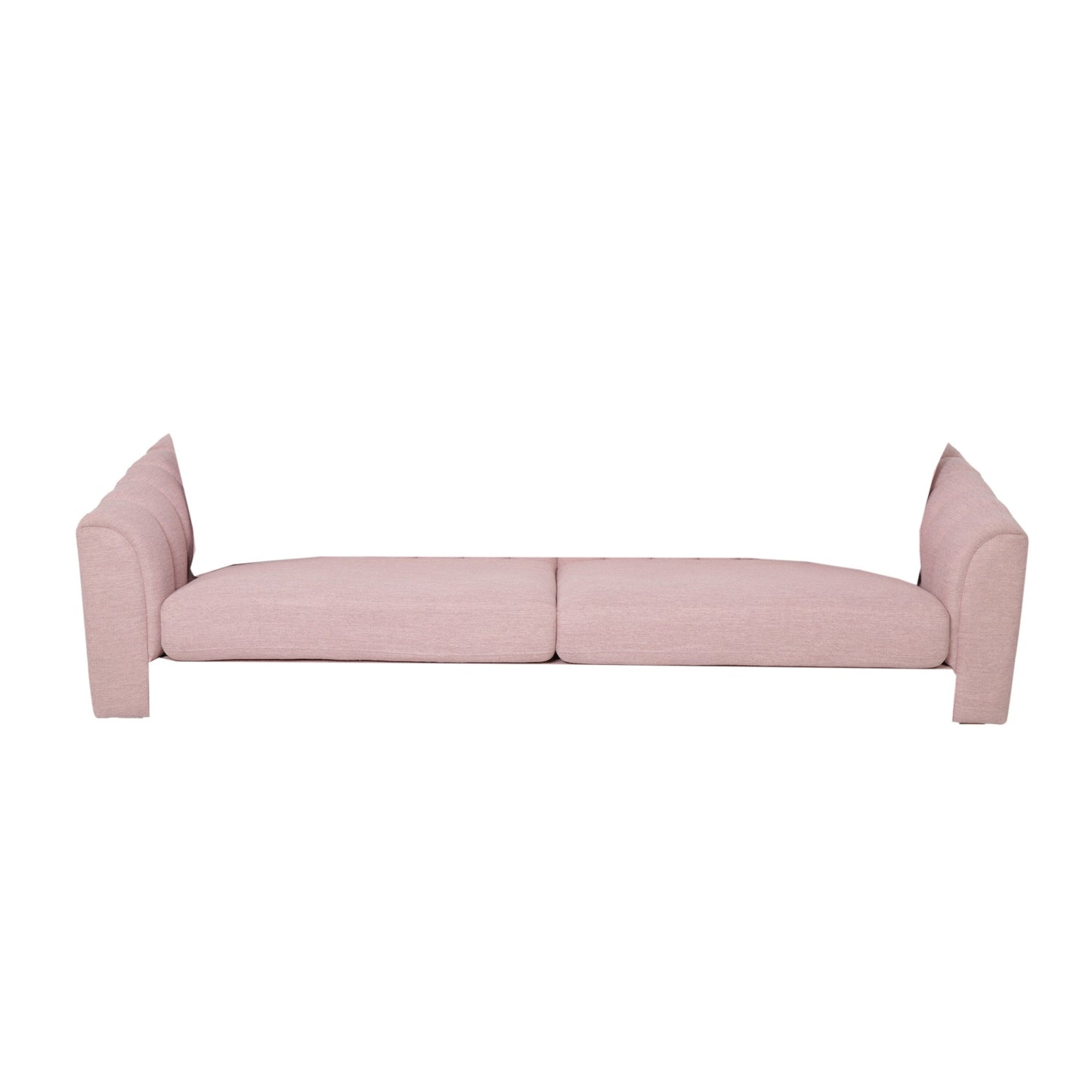 Modern 84.5 3-seater Sofa with Wood Legs and Pillows for Living Room