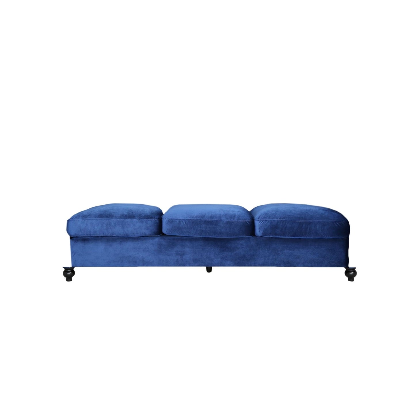 Modern 84.5'' Velvet 3 Seater Sofa with Generous Seating, Soft Upholstery, and Lightweight Construction