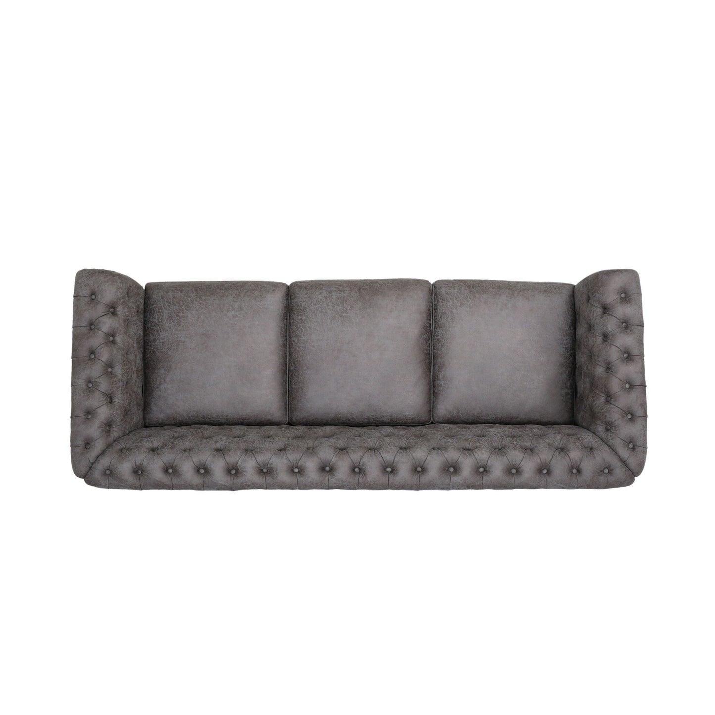 Modern 84.5'' Velvet 3 Seater Sofa with Generous Seating, Soft Upholstery, and Lightweight Construction