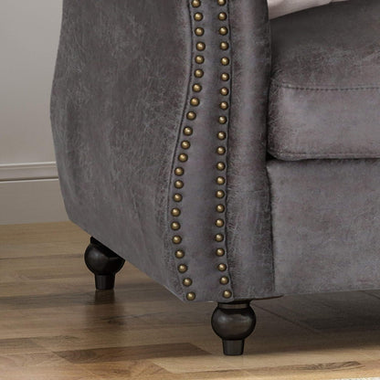 Modern 84.5'' Velvet 3 Seater Sofa with Generous Seating, Soft Upholstery, and Lightweight Construction