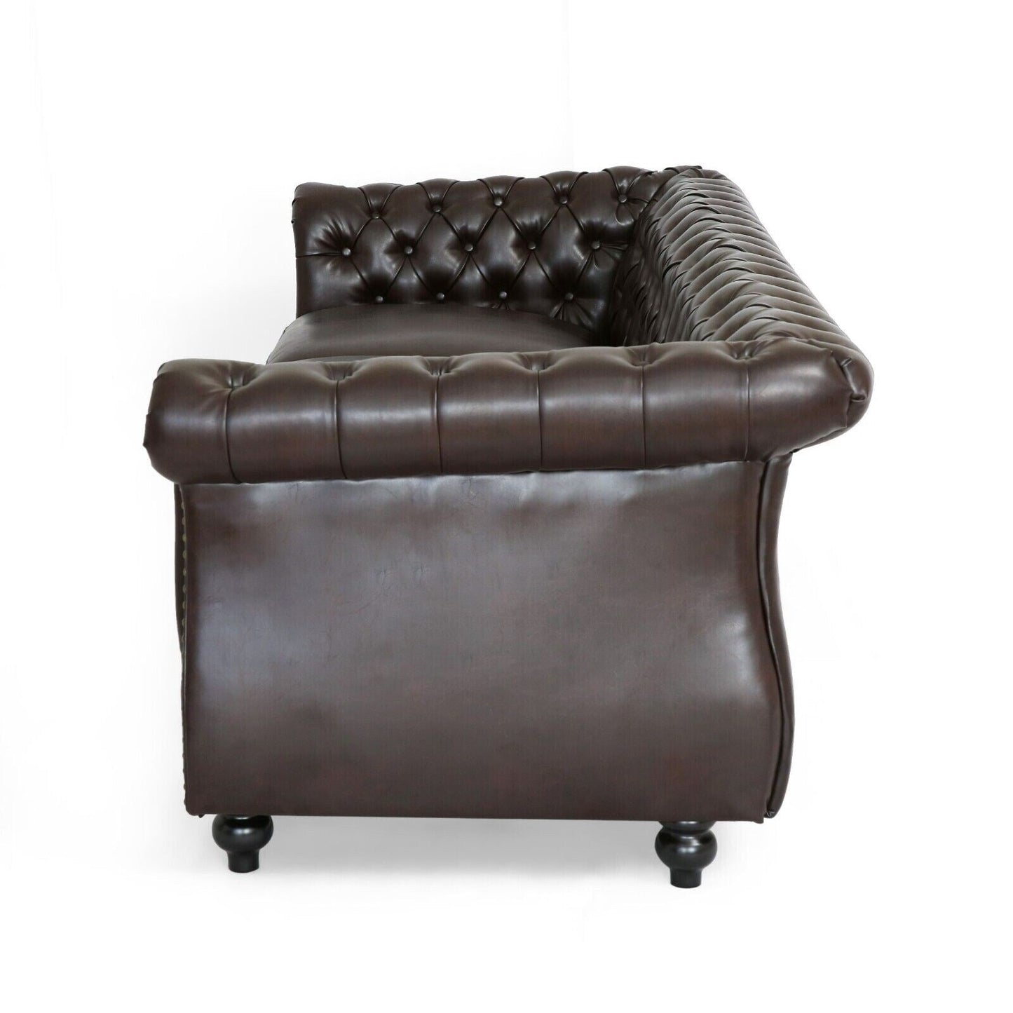 Modern 84.5'' Velvet 3 Seater Sofa with Generous Seating, Soft Upholstery, and Lightweight Construction