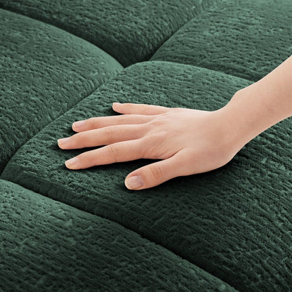 Modern Chenille Fabric Upholstery Two-Seater Sofa