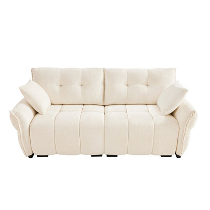 Modern Chenille Fabric Upholstery Two-Seater Sofa