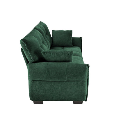 Modern Chenille Fabric Upholstery Two-Seater Sofa