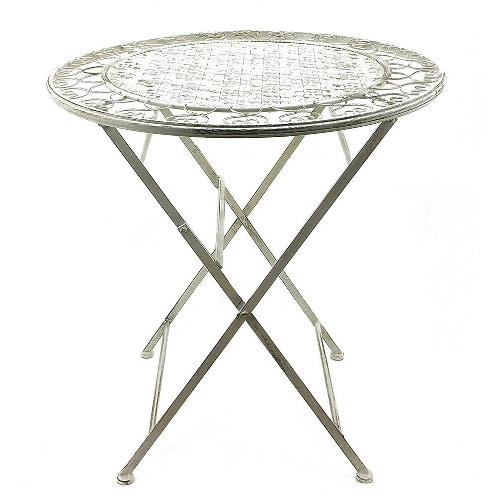 Modern Home Marseille Antiqued Iron 3pc Folding Bistro Set