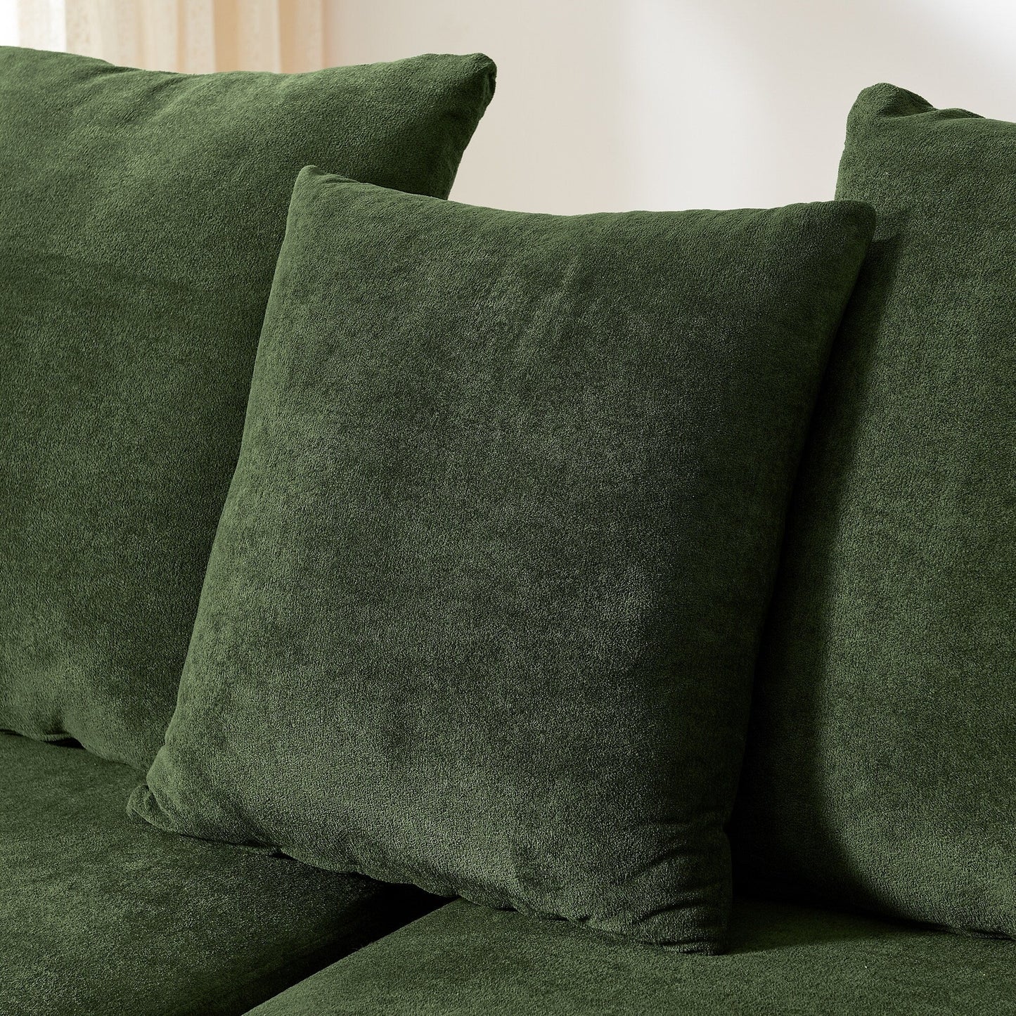 Modern L-Shaped Modular Upholstered 4-Seater Sectional Sofa for Living Room Apartment