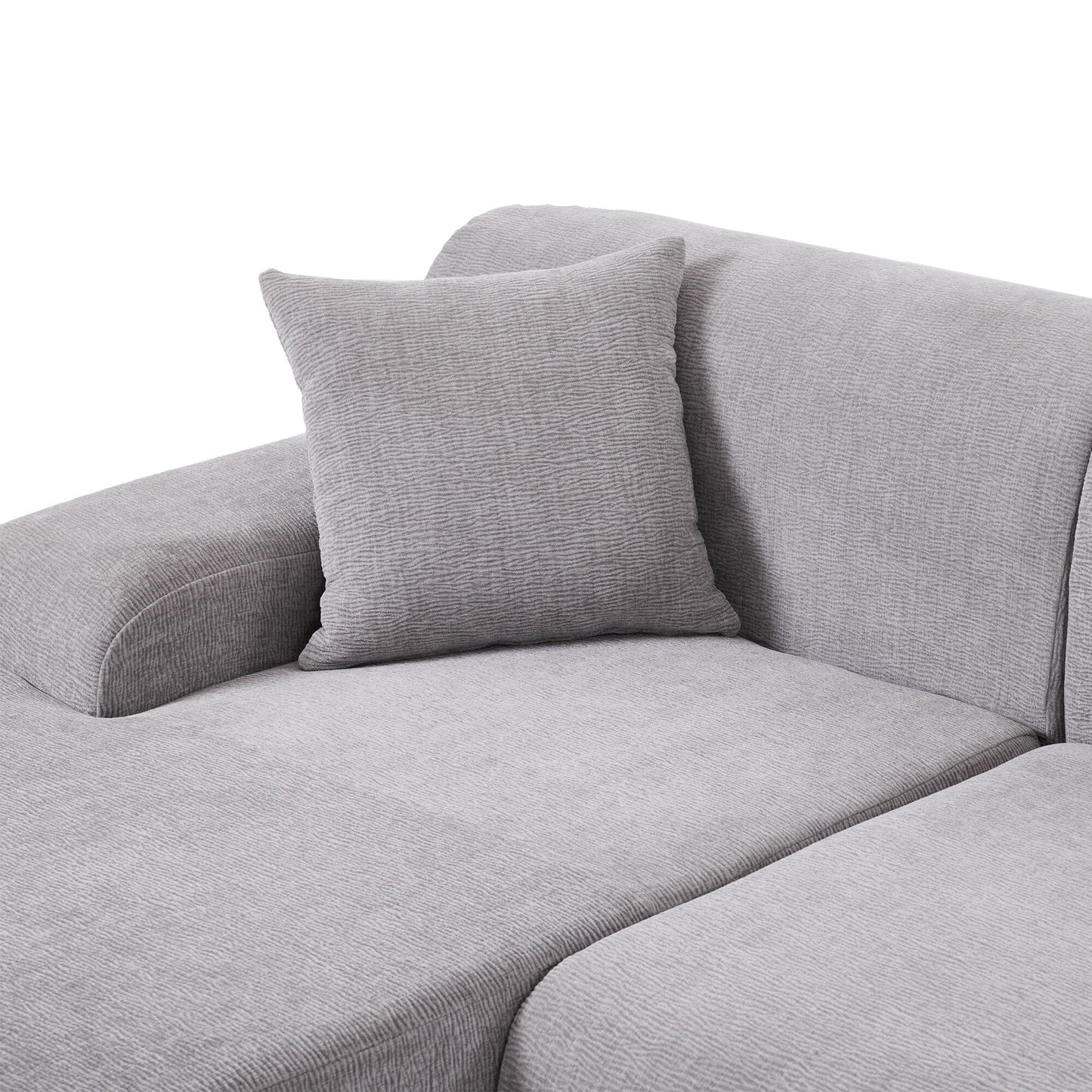 Modern Large L-Shaped Sectional Sofa 2 Piece Free Combination Sofa with Deep Seating for Living Room Salon