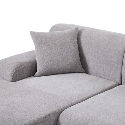 Modern Large L-Shaped Sectional Sofa 2 Piece Free Combination Sofa with Deep Seating for Living Room Salon