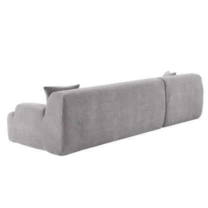 Modern Large L-Shaped Sectional Sofa 2 Piece Free Combination Sofa with Deep Seating for Living Room Salon