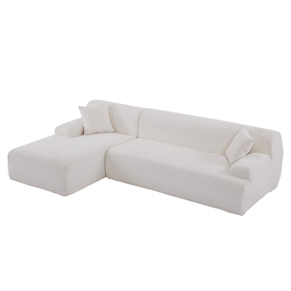 Modern Large L-Shaped Sectional Sofa 2 Piece Free Combination Sofa with Deep Seating for Living Room Salon
