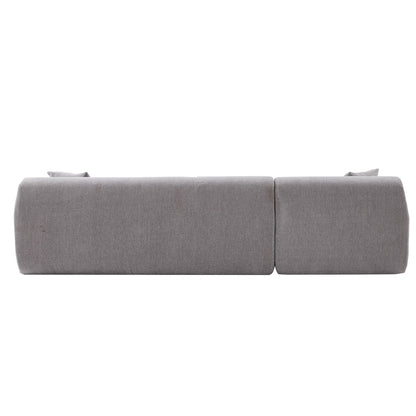 Modern Large L-Shaped Sectional Sofa 2 Piece Free Combination Sofa with Deep Seating for Living Room Salon
