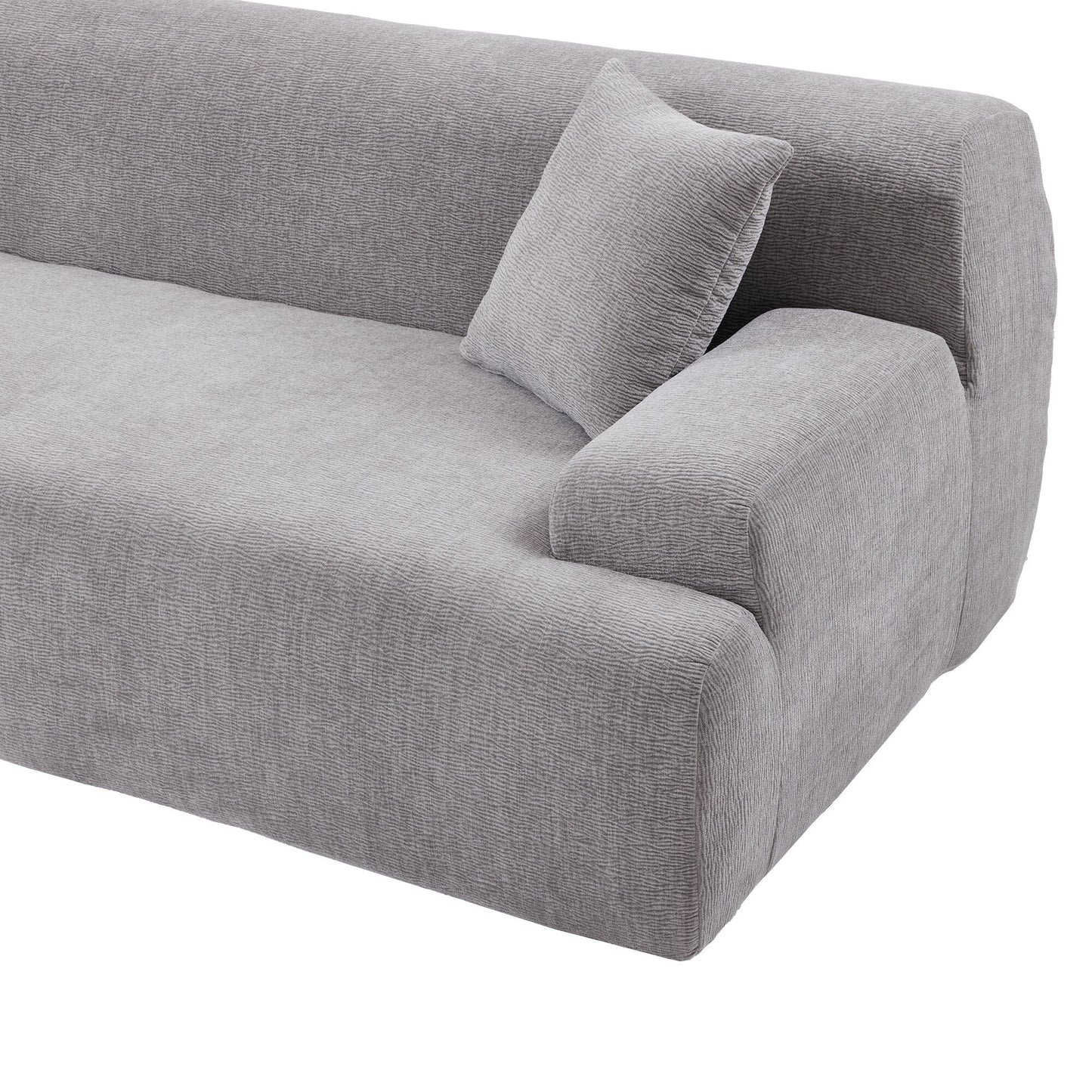 Modern Large L-Shaped Sectional Sofa 2 Piece Free Combination Sofa with Deep Seating for Living Room Salon