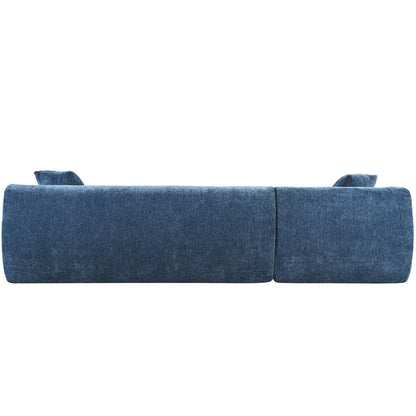 Modern Large L-Shaped Sectional Sofa 2 Piece Free Combination Sofa with Deep Seating for Living Room Salon