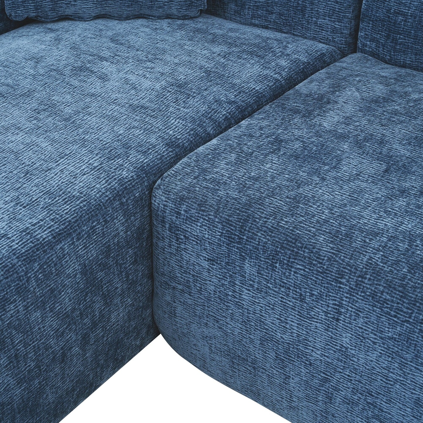 Modern Large L-Shaped Sectional Sofa 2 Piece Free Combination Sofa with Deep Seating for Living Room Salon