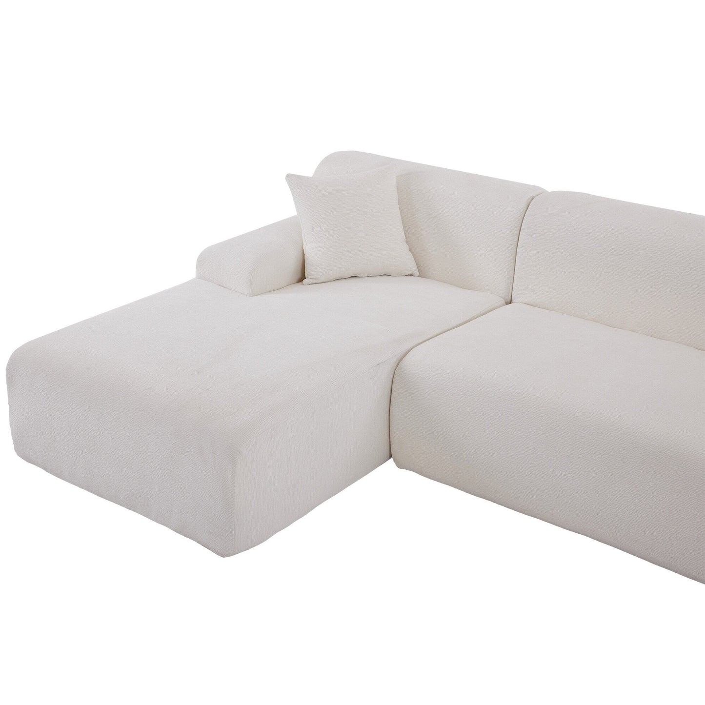 Modern Large L-Shaped Sectional Sofa 2 Piece Free Combination Sofa with Deep Seating for Living Room Salon