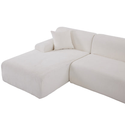 Modern Large L-Shaped Sectional Sofa 2 Piece Free Combination Sofa with Deep Seating for Living Room Salon