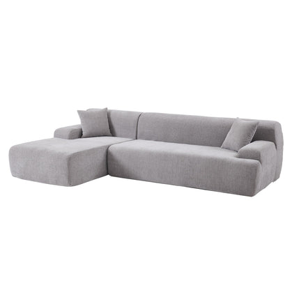 Modern Large L-Shaped Sectional Sofa 2 Piece Free Combination Sofa with Deep Seating for Living Room Salon
