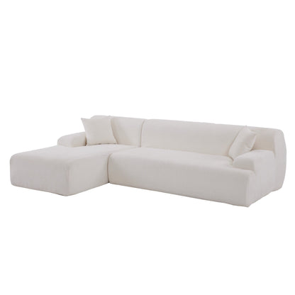 Modern Large L-Shaped Sectional Sofa 2 Piece Free Combination Sofa with Deep Seating for Living Room Salon