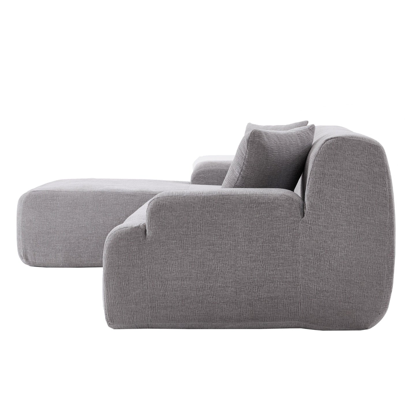 Modern Large L-Shaped Sectional Sofa 2 Piece Free Combination Sofa with Deep Seating for Living Room Salon