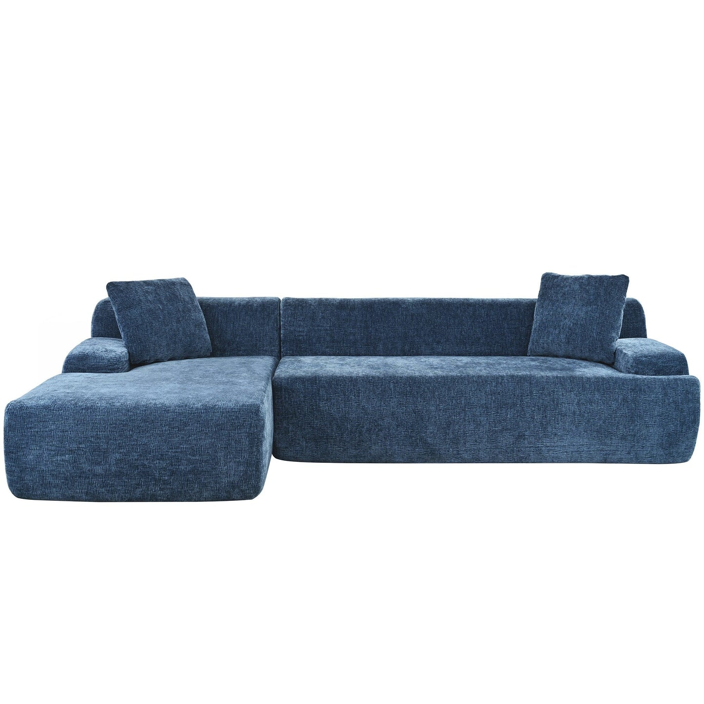 Modern Large L-Shaped Sectional Sofa 2 Piece Free Combination Sofa with Deep Seating for Living Room Salon