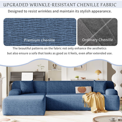 Modern Large L-Shaped Sectional Sofa 2 Piece Free Combination Sofa with Deep Seating for Living Room Salon