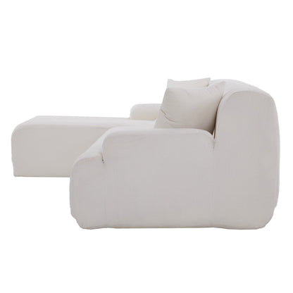 Modern Large L-Shaped Sectional Sofa 2 Piece Free Combination Sofa with Deep Seating for Living Room Salon