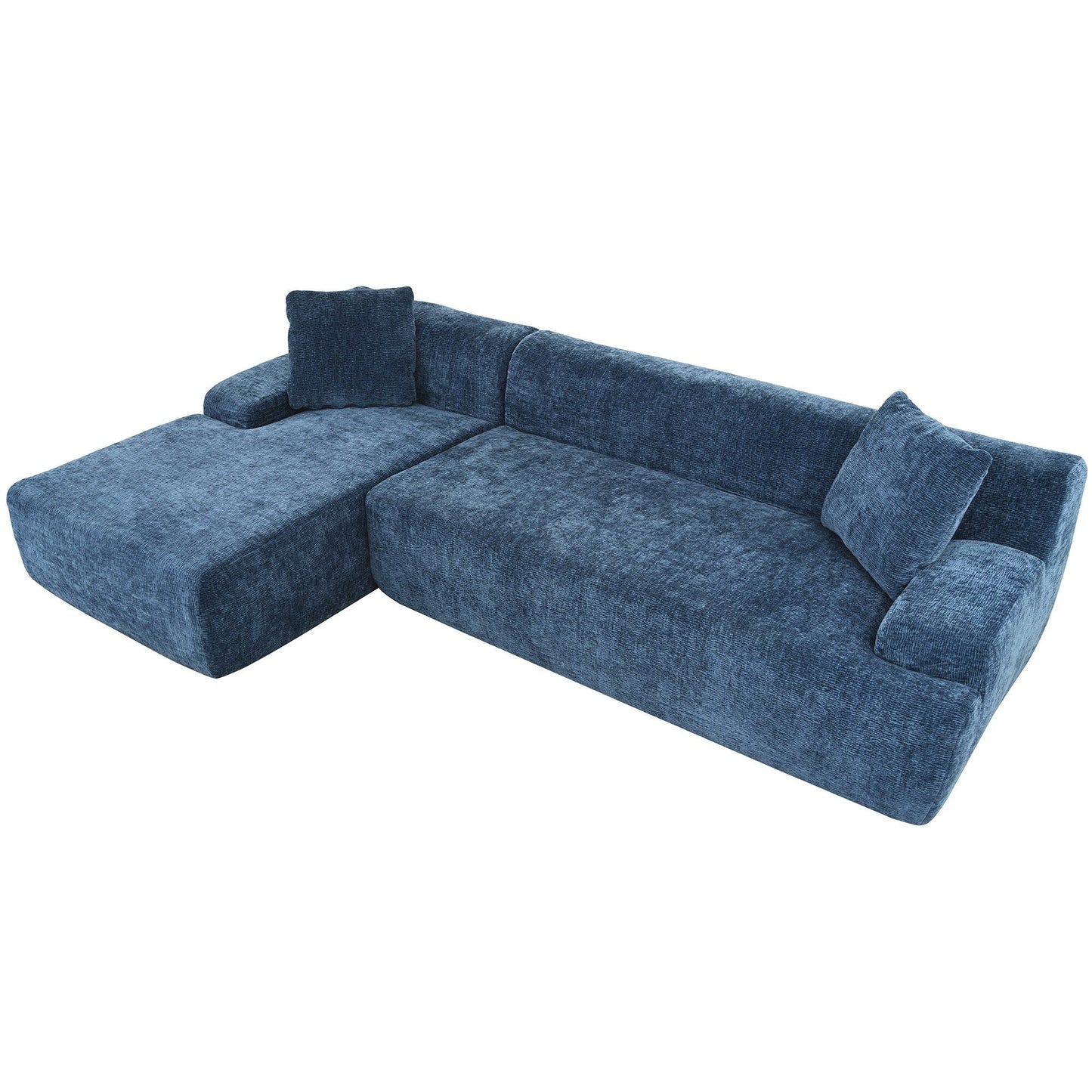 Modern Large L-Shaped Sectional Sofa 2 Piece Free Combination Sofa with Deep Seating for Living Room Salon