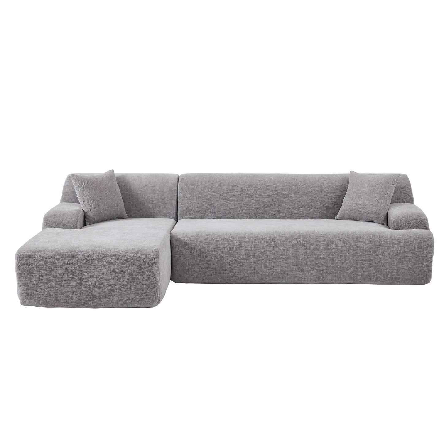 Modern Large L-Shaped Sectional Sofa 2 Piece Free Combination Sofa with Deep Seating for Living Room Salon