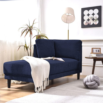 Modern Linen Fabric Corner Lounge Chair by Harper&Bright Designs