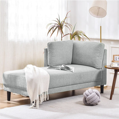 Modern Linen Fabric Corner Lounge Chair by Harper&Bright Designs