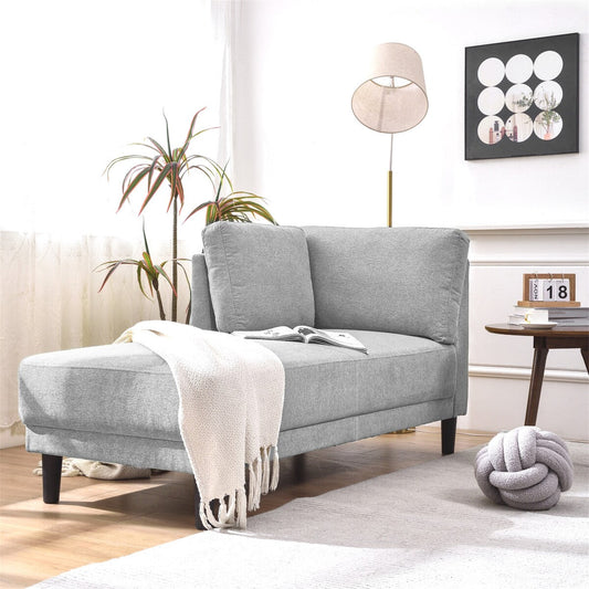 Modern Linen Fabric Corner Lounge Chair by Harper&Bright Designs